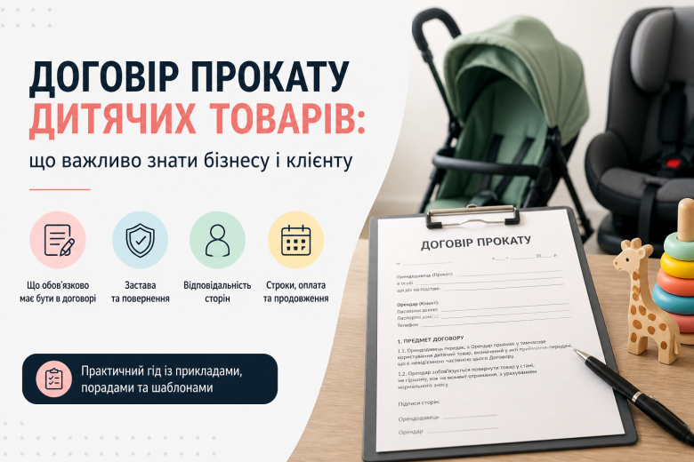 Прокат дитячих товарів